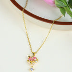 Load image into Gallery viewer, Gold Bow Necklace