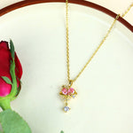 Load image into Gallery viewer, Gold Bow Necklace