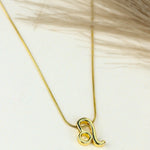 Load image into Gallery viewer, Zodiac Leo Symbol Gold Pendant Necklace