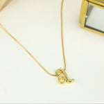 Load image into Gallery viewer, Zodiac Leo Symbol Gold Pendant Necklace
