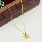 Load image into Gallery viewer, Crystal Charm Bow Pendant Necklace