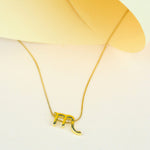 Load image into Gallery viewer, Zodiac Scorpio Symbol Gold Pendant Necklace