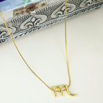 Load image into Gallery viewer, Zodiac Scorpio Symbol Gold Pendant Necklace