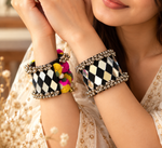 Load image into Gallery viewer, Black Diamond Mirror Cuff