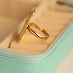 Load image into Gallery viewer, Golden Abstract Rectangle Statement Ring