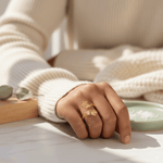 Load image into Gallery viewer, Golden Embrace Adjustable Hug Ring