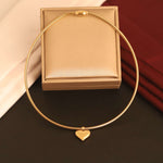 Load image into Gallery viewer, Golden Heart Charm Choker – Anti-Tarnish Stainless Steel Necklace