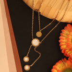 Load image into Gallery viewer, Luxe Roman Elegance Layered Necklace – Anti-Tarnish