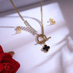 Load image into Gallery viewer, Elegant Clover Charm Necklace Set