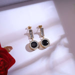 Load image into Gallery viewer, Midnight Glam Round Crystal Necklace & Earrings Set