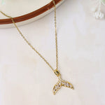 Load image into Gallery viewer, Gold Mermaid Tail Necklace
