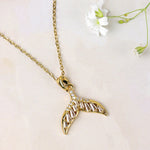 Load image into Gallery viewer, Gold Mermaid Tail Necklace