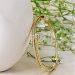 Load image into Gallery viewer, Crystal Nail Gold Bracelet