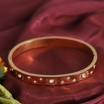 Load image into Gallery viewer, Celestial Sunburst CZ Bangle – Anti Tarnish Gold Plated