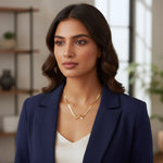 Load image into Gallery viewer, Golden Bow Snake Chain Necklace