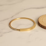 Load image into Gallery viewer, Elegant CZ Half-Stoned Bangle