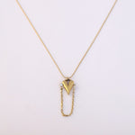 Load image into Gallery viewer, Golden Droplet Heart Pendant Necklace – Anti-Tarnish