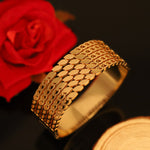 Load image into Gallery viewer, Golden Mesh Luxe Bangle – Premium Anti-Tarnish