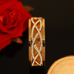 Load image into Gallery viewer, Twisted Infinity Diamond-Cut Bangle – Premium Anti-Tarnish