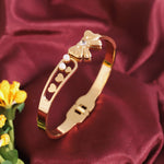 Load image into Gallery viewer, Pearl Heart Bow Charm Bangle – Premium Anti-Tarnish Bracelet