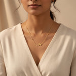 Load image into Gallery viewer, Golden Butterfly Branch Necklace – Anti Tarnish