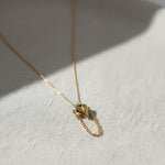 Load image into Gallery viewer, Golden Droplet Heart Pendant Necklace – Anti-Tarnish