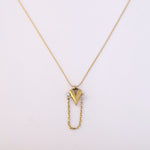 Load image into Gallery viewer, Golden Droplet Heart Pendant Necklace – Anti-Tarnish