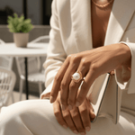 Load image into Gallery viewer, Golden Pearl Bloom Ring