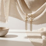 Load image into Gallery viewer, triple-pearl-tassel-dangler-earrings-seg-318