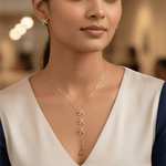 Load image into Gallery viewer, Blossom Pink Crystal Floral Necklace & Earrings Set