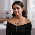 Load image into Gallery viewer, Golden Blossom Red Stone Jewelry Set