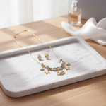 Load image into Gallery viewer, Mystic Eye Charm Necklace Set with White Marble Beads