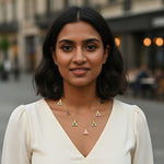 Load image into Gallery viewer, Multicolor Triangle Charm Necklace