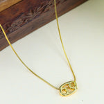 Load image into Gallery viewer, Zodiac Cancer Symbol Gold Pendant Necklace
