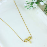 Load image into Gallery viewer, Zodiac Aries Symbol Gold Pendant Necklace

