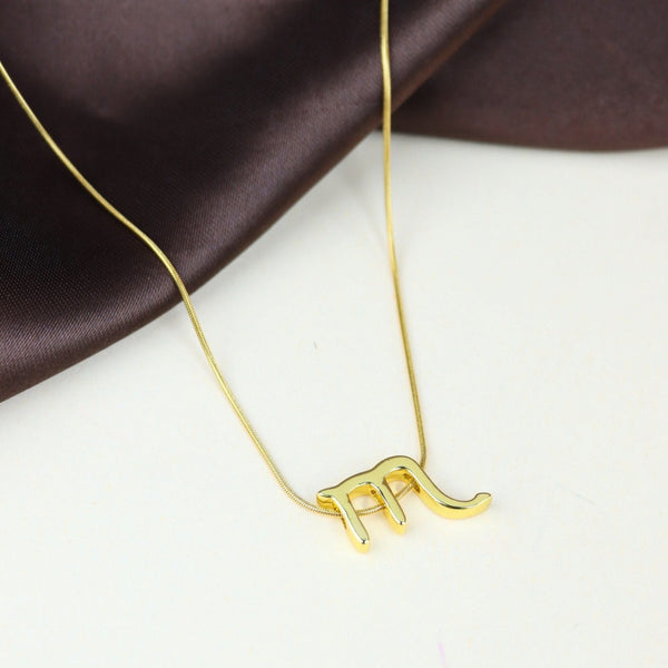 Zodiac Scorpio Symbol Gold Pendant Necklace