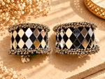 Load image into Gallery viewer, Black Diamond Mirror Cuff

