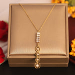 Load image into Gallery viewer, Crystal Grace Anti-Tarnish Pearl Drop Necklace
