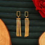 Load image into Gallery viewer, emerald-drop-chain-tassel-earrings-seg-278
