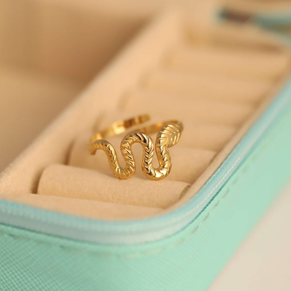 Golden Snake Ring