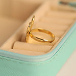 Load image into Gallery viewer, Golden Abstract Heart Open Ring
