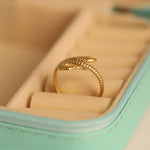 Load image into Gallery viewer, Golden Snake Wrap Adjustable Ring
