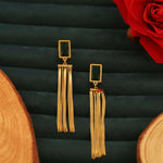 Load image into Gallery viewer, emerald-drop-chain-tassel-earrings-seg-278
