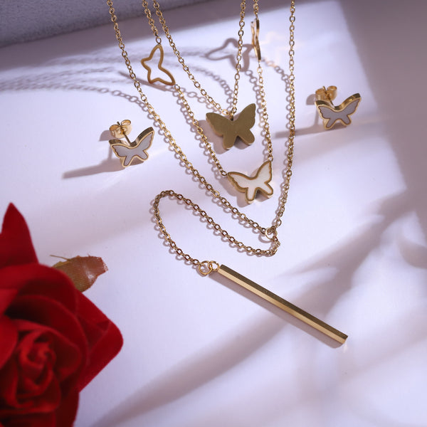 Golden Butterfly Harmony Jewelry Set