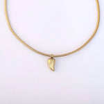 Load image into Gallery viewer, Elegant Golden Leaf Charm Choker – Anti-Tarnish Stainless Steel
