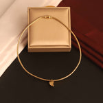 Load image into Gallery viewer, Elegant Golden Leaf Charm Choker – Anti-Tarnish Stainless Steel
