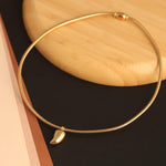 Load image into Gallery viewer, Elegant Golden Leaf Charm Choker – Anti-Tarnish Stainless Steel
