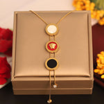 Load image into Gallery viewer, Tri-Charm Versace Anti-Tarnish Necklace
