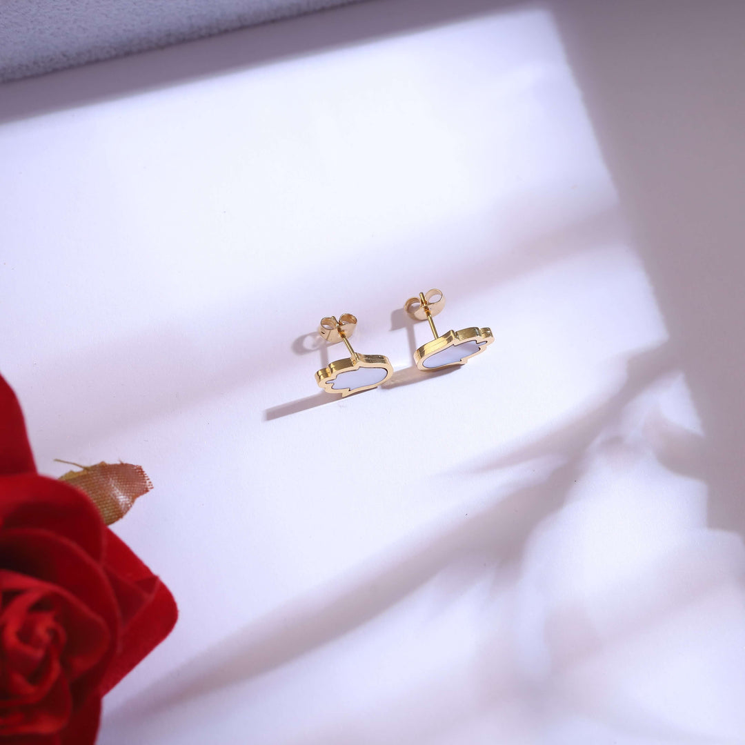 Golden Hamsa Hand Layered Necklace Set