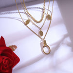 Load image into Gallery viewer, Golden Aura Layered Necklace Set
